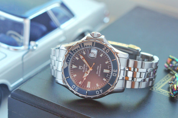 Tudor Hydronaut 89190P blue dial watch