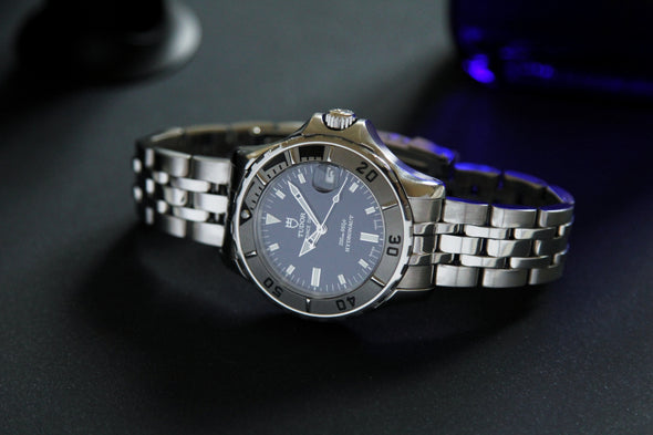 Tudor Prince Date Hydronaut rare blue dial watch