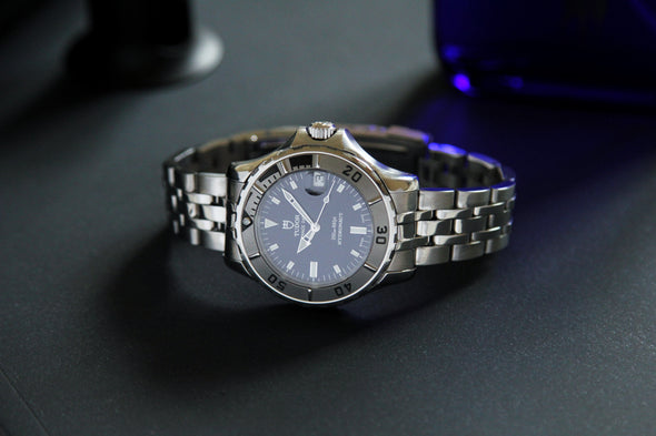 Tudor Prince Date Hydronaut rare blue dial watch