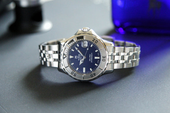 Tudor Prince Date Hydronaut rare blue dial watch