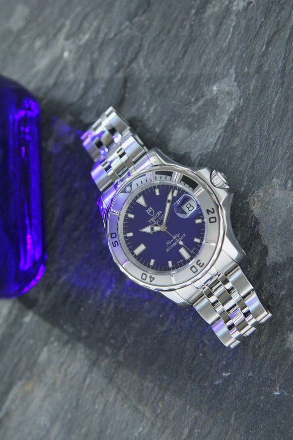 Tudor Hydronaut 89190P blue dial watch