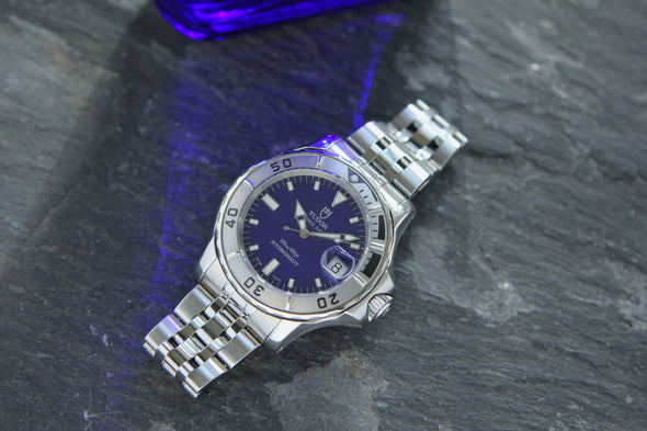 Tudor Hydronaut 89190P blue dial watch