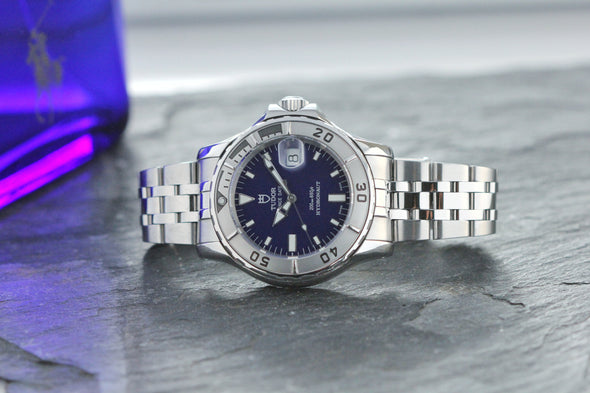 Tudor Hydronaut 89190P blue dial watch